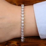 دستبند نقره زنانه کد 31019