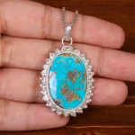 گردنبند فیروزه زنانه کد 30359