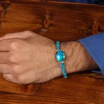 دستبند فیروزه خزامه کد 30424