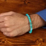 دستبند فیروزه خزامه کد 30431