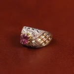 انگشتر یاقوت سرخ مردانه کد 30435