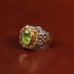 انگشتر زبرجد مردانه کد 30436