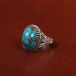 انگشتر فیروزه شجری مردانه کد 30552