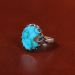 انگشتر فیروزه شجری مردانه کد 30575