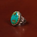 انگشتر فیروزه شجری مردانه کد 30612