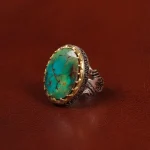 انگشتر فیروزه شجری مردانه کد 30619