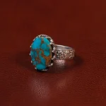 انگشتر فیروزه شجری مردانه کد 30636