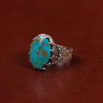 انگشتر فیروزه شجری مردانه کد 30642