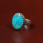 انگشتر فیروزه شجری مردانه کد 30648