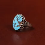 انگشتر فیروزه شجری مردانه کد 30656