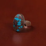 انگشتر فیروزه شجری مردانه کد 30681