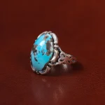 انگشتر فیروزه شجری مردانه کد 30688