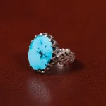 انگشتر فیروزه شجری مردانه کد 30693