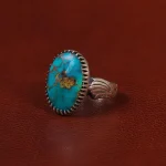 انگشتر فیروزه شجری مردانه کد 30696