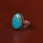 انگشتر فیروزه شجری مردانه کد 30697