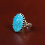 انگشتر فیروزه شجری مردانه کد 30705