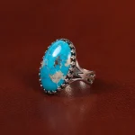 انگشتر فیروزه شجری مردانه کد 30714