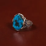 انگشتر فیروزه شجری مردانه کد 30722