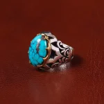 انگشتر فیروزه شجری مردانه کد 30773