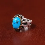 انگشتر فیروزه شجری مردانه کد 30775