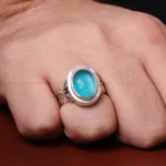 انگشتر دُر نجف مردانه کد 30608