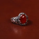 انگشتر عقیق مردانه کد 31025