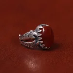 انگشتر عقیق مردانه کد 31027