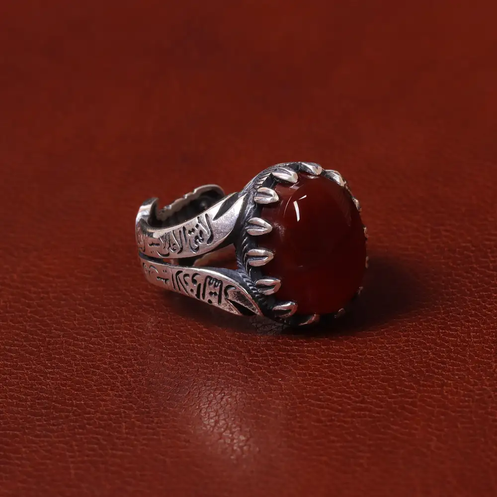 انگشتر عقیق مردانه کد 31030