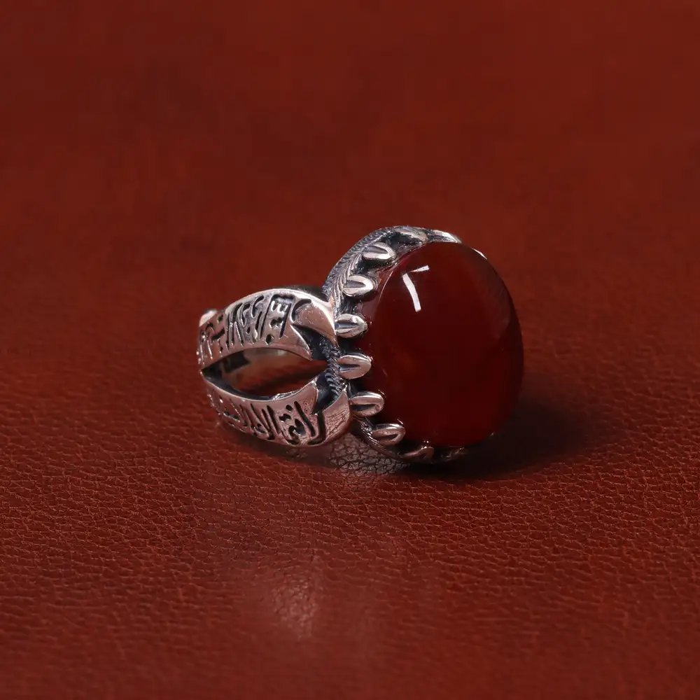 انگشتر عقیق مردانه کد 31031