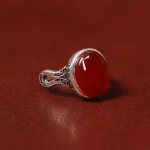 انگشتر عقیق مردانه کد 31052