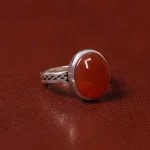 انگشتر عقیق مردانه کد 31054