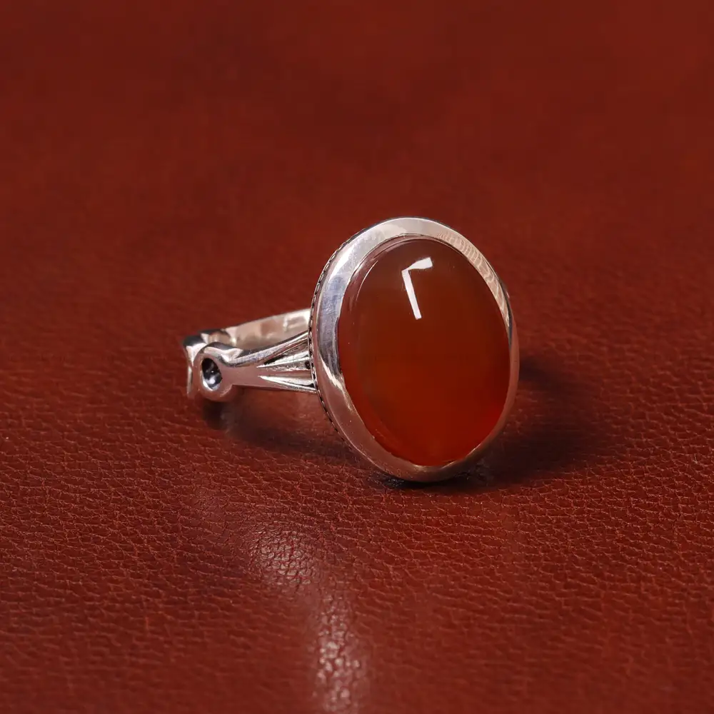 انگشتر عقیق مردانه کد 31059