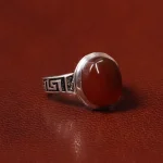 انگشتر عقیق مردانه کد 31064