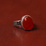 انگشتر عقیق مردانه کد 31072