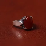 انگشتر عقیق مردانه کد 31075