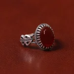 انگشتر عقیق مردانه کد 31076