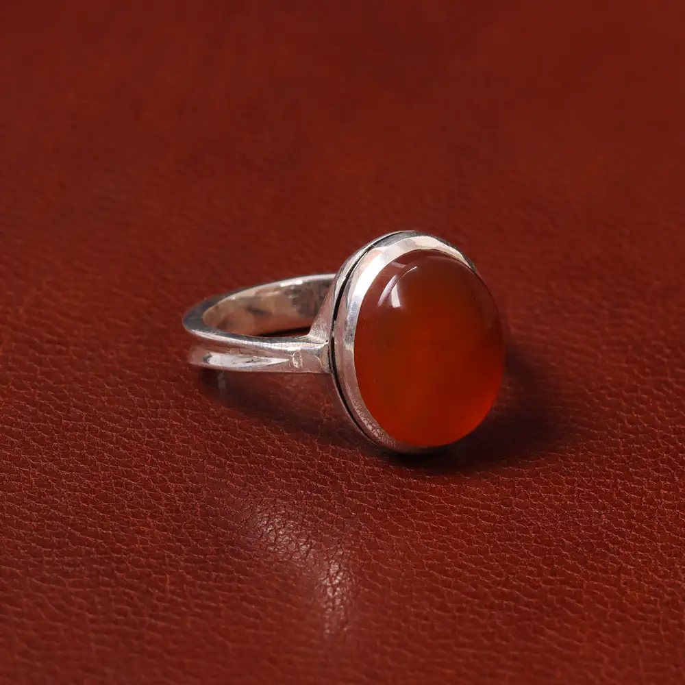 انگشتر عقیق مردانه کد 31079