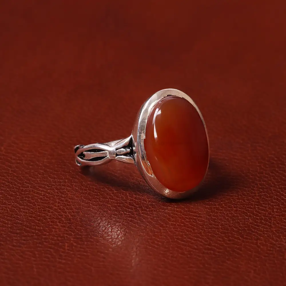 انگشتر عقیق مردانه کد 31081