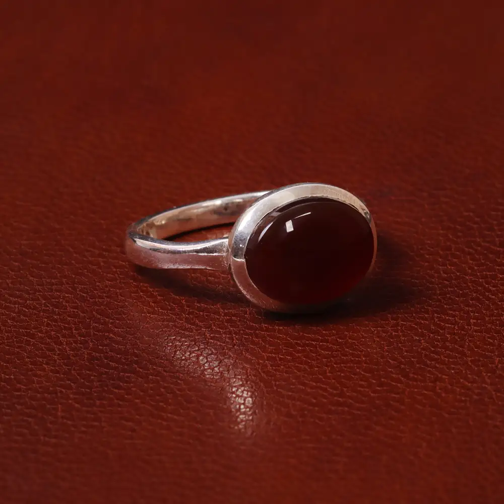 انگشتر عقیق مردانه کد 31085