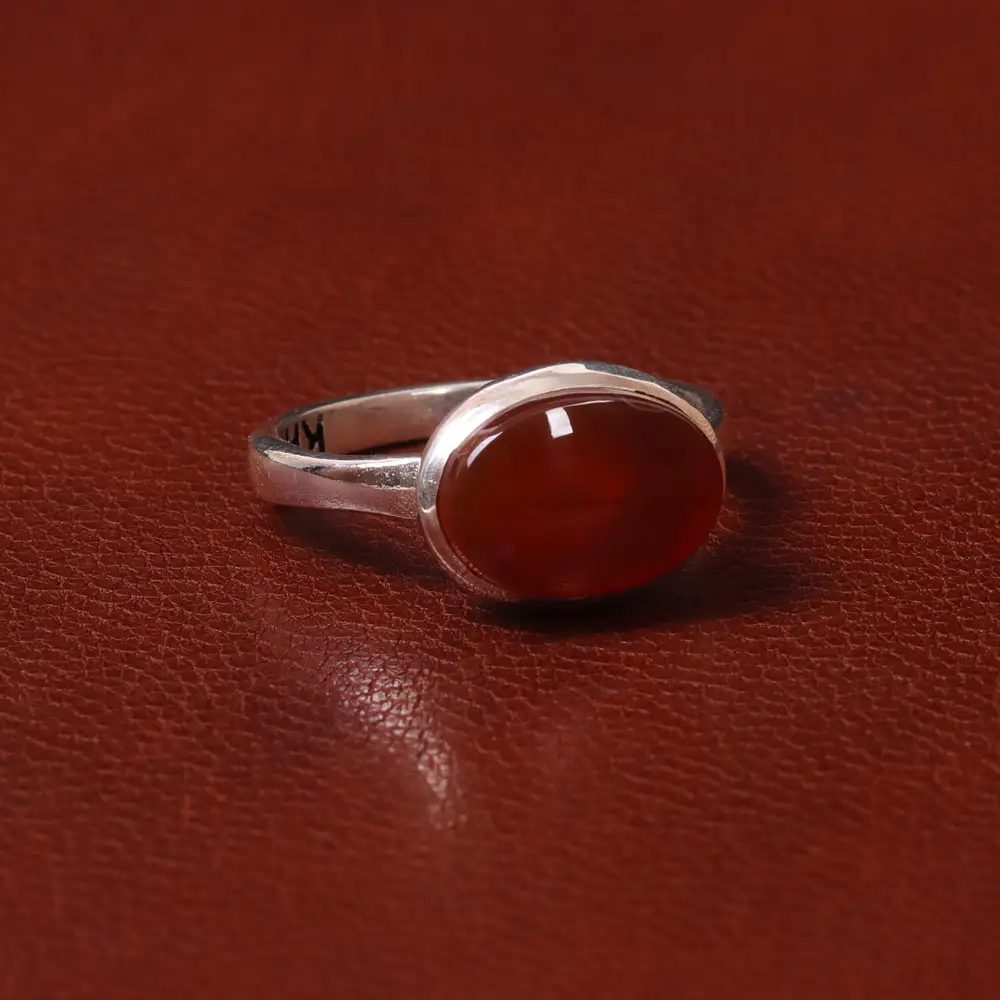 انگشتر عقیق مردانه کد 31087