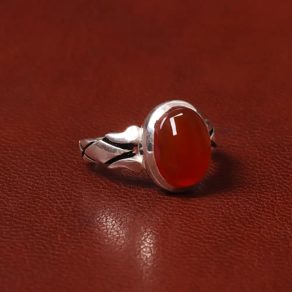 انگشتر عقیق مردانه کد 31088