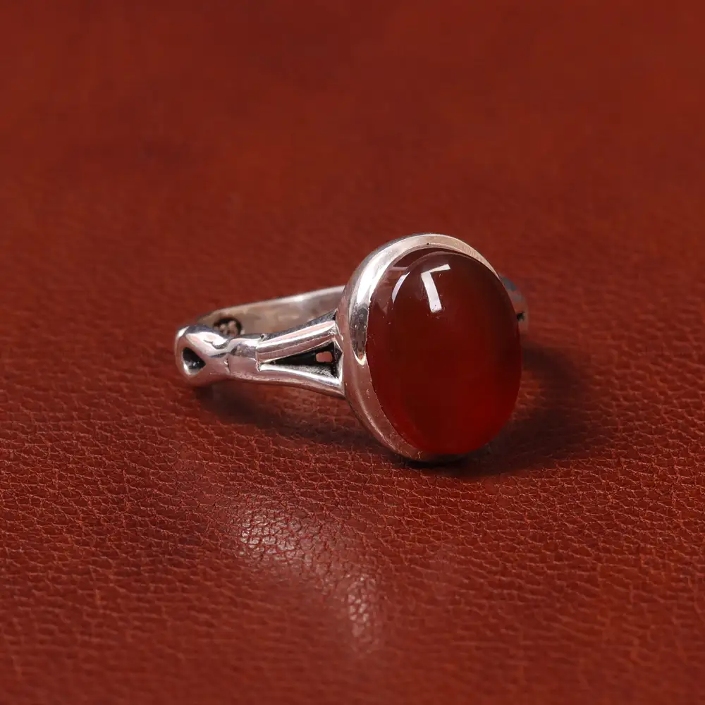 انگشتر عقیق مردانه کد 31089