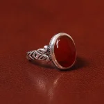 انگشتر عقیق مردانه کد 31098