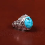 انگشتر فیروزه شجری مردانه کد 31122