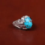 انگشتر فیروزه شجری مردانه کد 31125