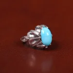 انگشتر فیروزه عجمی مردانه کد 31148