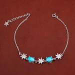 دستبند فیروزه زنانه کد 31168