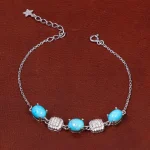 دستبند فیروزه زنانه کد 31175