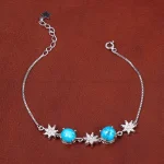 دستبند فیروزه زنانه کد 31176