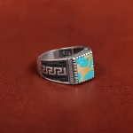 انگشتر فیروزه شجری مردانه کد 31199